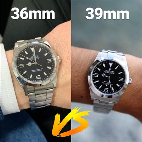 rolex explorer 36mm vs 39mm